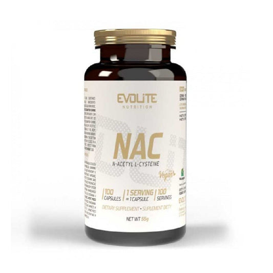 Evolite NAC 300 mg – Sprijin pentru detoxifiere și protecție antioxidantă  N-Acetil L-Cisteina (NAC)