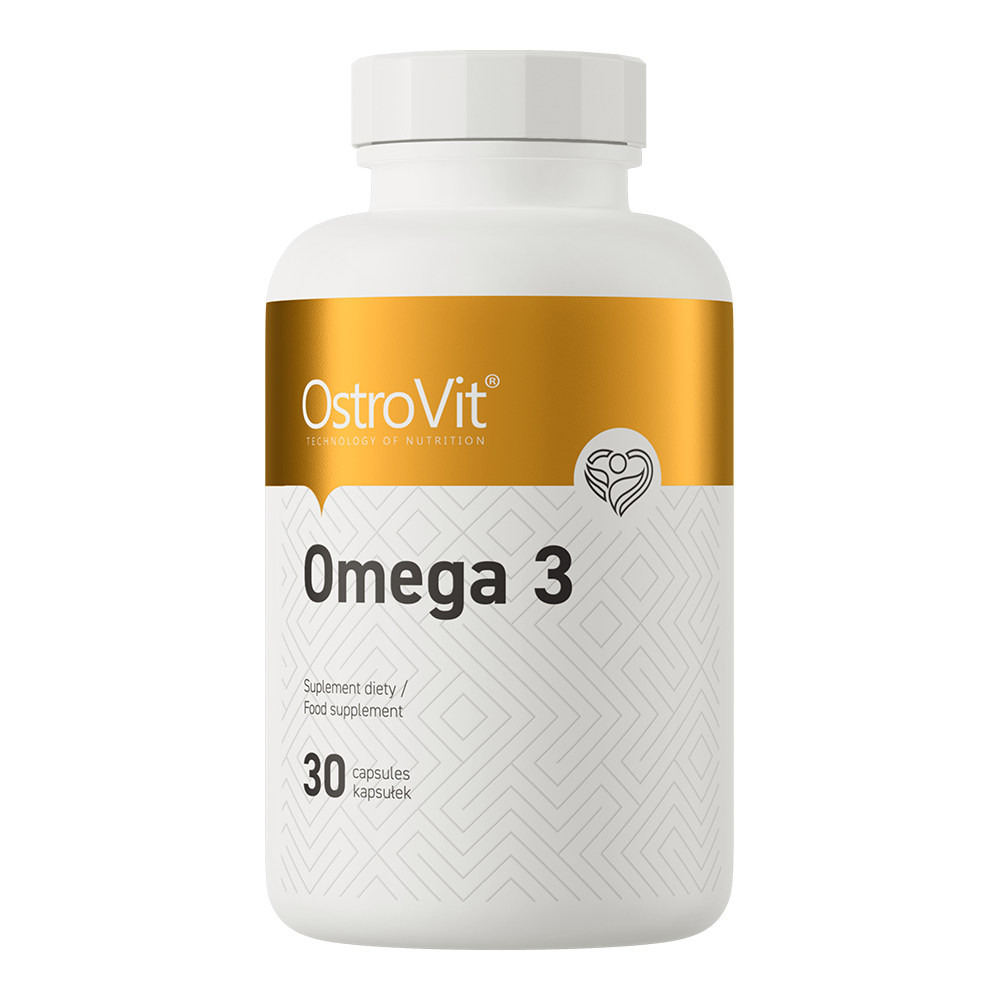 OstroVit Omega 3 1000 mg 30 Capsule – Supliment cu Ulei de Pește, EPA și DHA