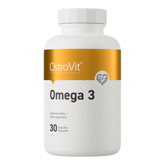 OstroVit Omega 3 1000 mg 30 Capsule – Supliment cu Ulei de Pește, EPA și DHA