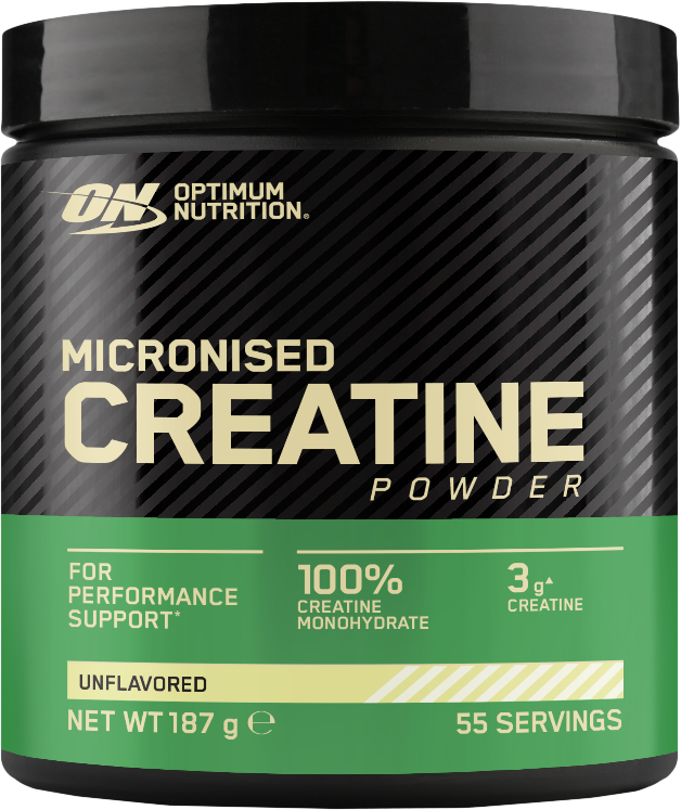 Creatină Micronizată 100% Pură Optimun Nutrition 187g– Supliment pentru Forță și Performanță Intensă