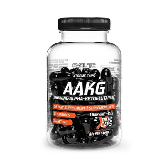 Xtreme AAKG 60 capsule, Evolite Nutrition, Arginina alfa-ketoglutarat